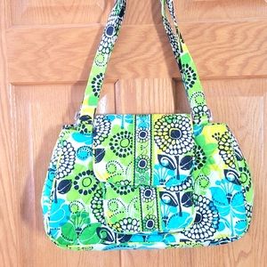 Vera Bradley Limes Up Medium Shoulder Purse